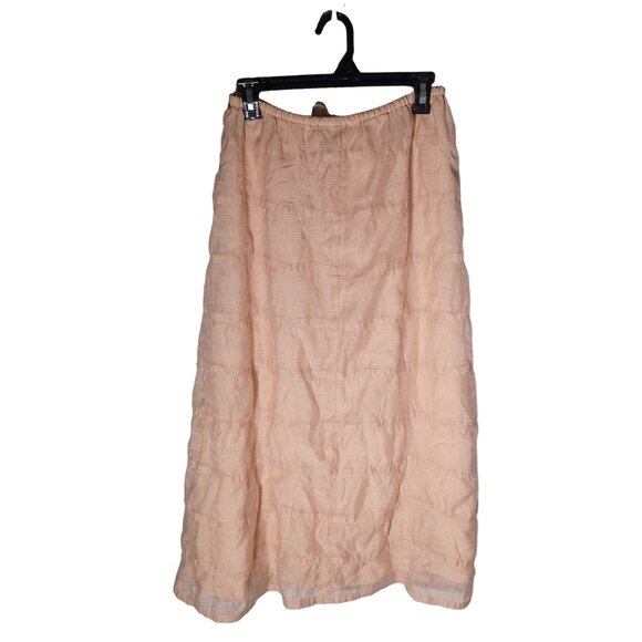 Susan Bristol Maxi Skirt Women Small Cream Tiered Cottagecore Festival Fairycore - Picture 7 of 8